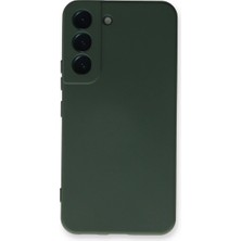 Elma Shop Galaxy S23 Plus Kılıf Nano Içi Kadife - Koyu Yeşil