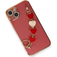 DS LLC Ieg™  Iphone 14 Kılıf Esila Silikon - Kırmızı