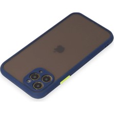 DS LLC Ieg™  Iphone 11 Pro Kılıf Montreal Silikon Kapak - Lacivert