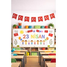 Pairla 23 Nisan Süsleri 23 Nisan Hediyeleri Ipli Ay Yıldızlı Bayrak 10 Lu Flama