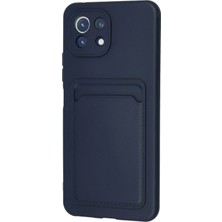 DS LLC Ieg™  Xiaomi Mi 11 Kılıf Kelvin Kartvizitli Silikon - Lacivert