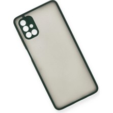 DS LLC Ieg™  Samsung Galaxy M51 Kılıf Montreal Silikon Kapak - Yeşil