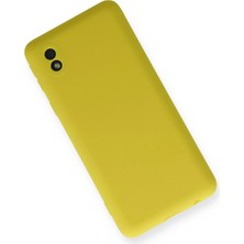 DS LLC Ieg™  Samsung Galaxy A01 Core Kılıf Nano Içi Kadife Silikon - Sarı