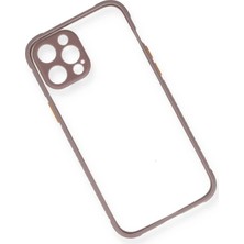 DS LLC Ieg™  Iphone 12 Kılıf Miami Şeffaf Silikon - Açık Mor