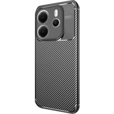 DS LLC Ieg™  Xiaomi Redmi Note 14 4g Kılıf Auto Focus Karbon Kapak - Siyah