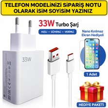 Astakos 33W Turbo Hızlı Şarj Aleti Type-C & USB – 6A Destekli | Akım Korumalı Full Set + Nano Kırılmaz Ekran