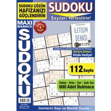 Maxi Bulmaca Sudoku 112 Sayfa Kolektif Yazar Türkiye Yayınlı Eğlenceli Bulmaca Kitabı