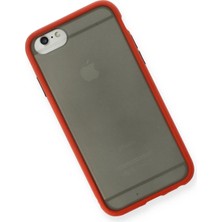 DS LLC Ieg™  Iphone 6 Kılıf Montreal Silikon Kapak - Kırmızı