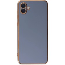 DS LLC Ieg™  Samsung Galaxy A04 Kılıf Volet Silikon - Mavi