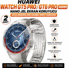 Astakos Huawei Watch Gt5 Pro / Gt6 Pro 46MM Uyumlu Nano Jel Ekran Koruyucu 2 Adet Güçlendirilmiş Darbe Emici Tpu Film