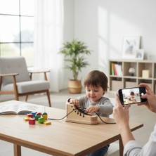 Ahşap Montessori Ayakkabı Bağlama Oyuncağı