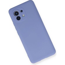 DS LLC Ieg™  Xiaomi Mi 11 Kılıf Nano Içi Kadife Silikon - Lila