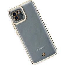 DS LLC Ieg™  Samsung Galaxy A03 Kılıf Liva Lens Silikon - Beyaz