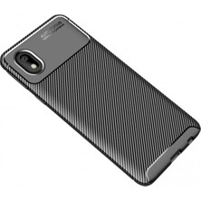 DS LLC Ieg™  Samsung Galaxy A01 Core Kılıf Auto Focus Karbon Kapak - Siyah