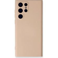 Elma Shop Galaxy S23 Ultra Kılıf Nano Içi Kadife - Pudra