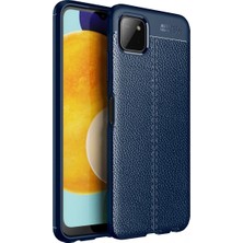 Elma Shop Galaxy A22 Kılıf Auto Fus Kapak - Lacivert