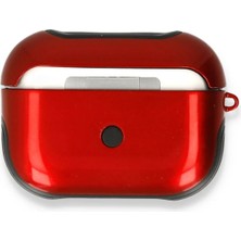 DS LLC Ieg™  Airpods Pro (1.nesil) 3in1 Kılıf - Kırmızı