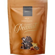 Chocovia Yer Fıstıklı ve Karamelli Sütlü Çikolata Parçaları (Cluster) 100 (Gr)- Atıştırmalık Çikolatası