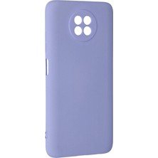 DS LLC Ieg™  Xiaomi Redmi Note 9 5g Kılıf Nano Içi Kadife Silikon - Lila