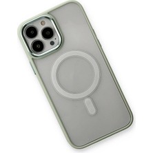 DS LLC Ieg™  Iphone 14 Pro Max Kılıf Room Magneticsafe Silikon - Su Yeşili