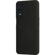 DS LLC Ieg™  Oppo A54 4g Kılıf Nano Içi Kadife Silikon - Siyah