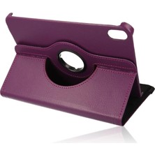 DS LLC Ipad Mini 6 Kılıf 360 Tablet Deri Kılıf - Mürdüm