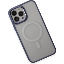 DS LLC Ieg™  Iphone 15 Pro Max Kılıf Room Magneticsafe Silikon - Sierra Blue