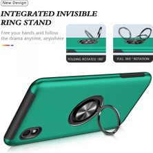 DS LLC Ieg™  Samsung Galaxy A01 Core Kılıf Elit Yüzüklü Kapak - Yeşil