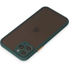DS LLC Ieg™  Iphone 11 Pro Kılıf Montreal Silikon Kapak - Yeşil