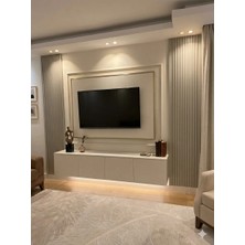 Mr Clk Premium Bitiş Çıtalı Tam Takım Duvar Paneli - 3D Görünümlü Modern Slat Duvar Kaplama