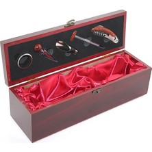 DS LLC Ahşap Kutulu Şaraplık ve Tirbuşon Seti ALK2624