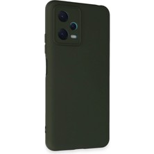 DS LLC Ieg™  Xiaomi Redmi Note 12 5g Kılıf Nano Içi Kadife Silikon - Koyu Yeşil
