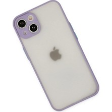 DS LLC Ieg™  Iphone 14 Kılıf Montreal Silikon Kapak - Mor