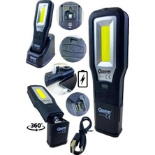 DS LLC Arm 550 Lümen Ultraviyoleli Özellikli Miknatıslı Şarjlı Tamirci Feneri