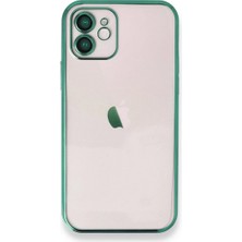 Elma Shop Iphone 12 Kılıf Lensli - Yeşil