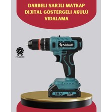 DS LLC 18 Parça Dijital Matkap Seti Çift Bataryalı