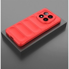 DS LLC Ieg™  Xiaomi Redmi Note 14 Pro 5g Kılıf Optimum Silikon - Kırmızı