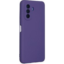 DS LLC Ieg™  Huawei Nova Y70 Kılıf Nano Içi Kadife Silikon - Mor