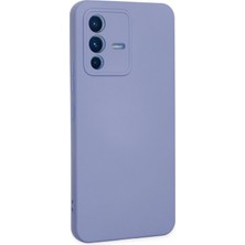 DS LLC Ieg™  Vivo V23 5g Kılıf Nano Içi Kadife Silikon - Lila