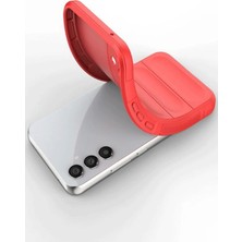 DS LLC Ieg™  Samsung A56 Kılıf Optimum Silikon - Kırmızı