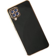 DS LLC Ieg™  Samsung Galaxy A12 Kılıf Volet Silikon - Siyah