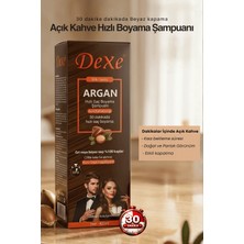 Dexe Açık Kahve Saç Boyama Şampuanı 420 ml Canlandırıcı Etki ile Uzun Süreli Renk Sağlar