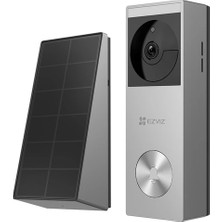 Ezviz HP3 Pro 2K⁺ Görüntülü Pilli Wi-Fi Kapı Zili Güneş Panelli - Geniş Açılı Görüş - Pilli ve Kablosuz Kullanım (Ezviz Türkiye Garantili)