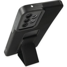 DS LLC Ieg™  Samsung Galaxy A33 5g Kılıf Mega Standlı Silikon - Siyah