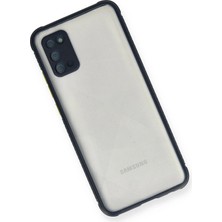 DS LLC Ieg™  Samsung Galaxy A02S Kılıf Miami Şeffaf Silikon - Lacivert