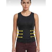 Markaflex Spor Korsesi Termoform Yelek Sauna Etkili Yağ Yakım Destekçisi Bel Sırt Karın Bölgesi Terleme Sporcu Yeleği