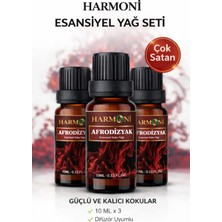 Harmoni Afrodizyak Esansiyel Uçucu Koku 3X10ML Difüzör Esansı Buhurdanlık Yağı ve Oda Kokusu