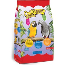 Quik Tanecikli Papağan Yemi 750 gr Doğal İçeriklerle Zenginleştirilmiş Besleyici Karışım