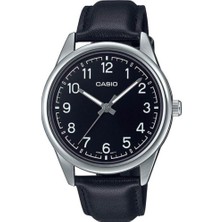 Casio MTP-V005L-1B4UDF Erkek Kol Saati Siyah Deri Kordonlu Suya Dayanıklı Modern Tasarım