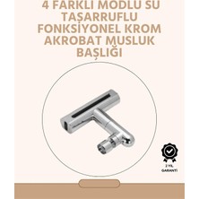 DS LLC 360° Dönüşlü Su Akışı Başlığı | 4'ü 1 Arada Kullanım